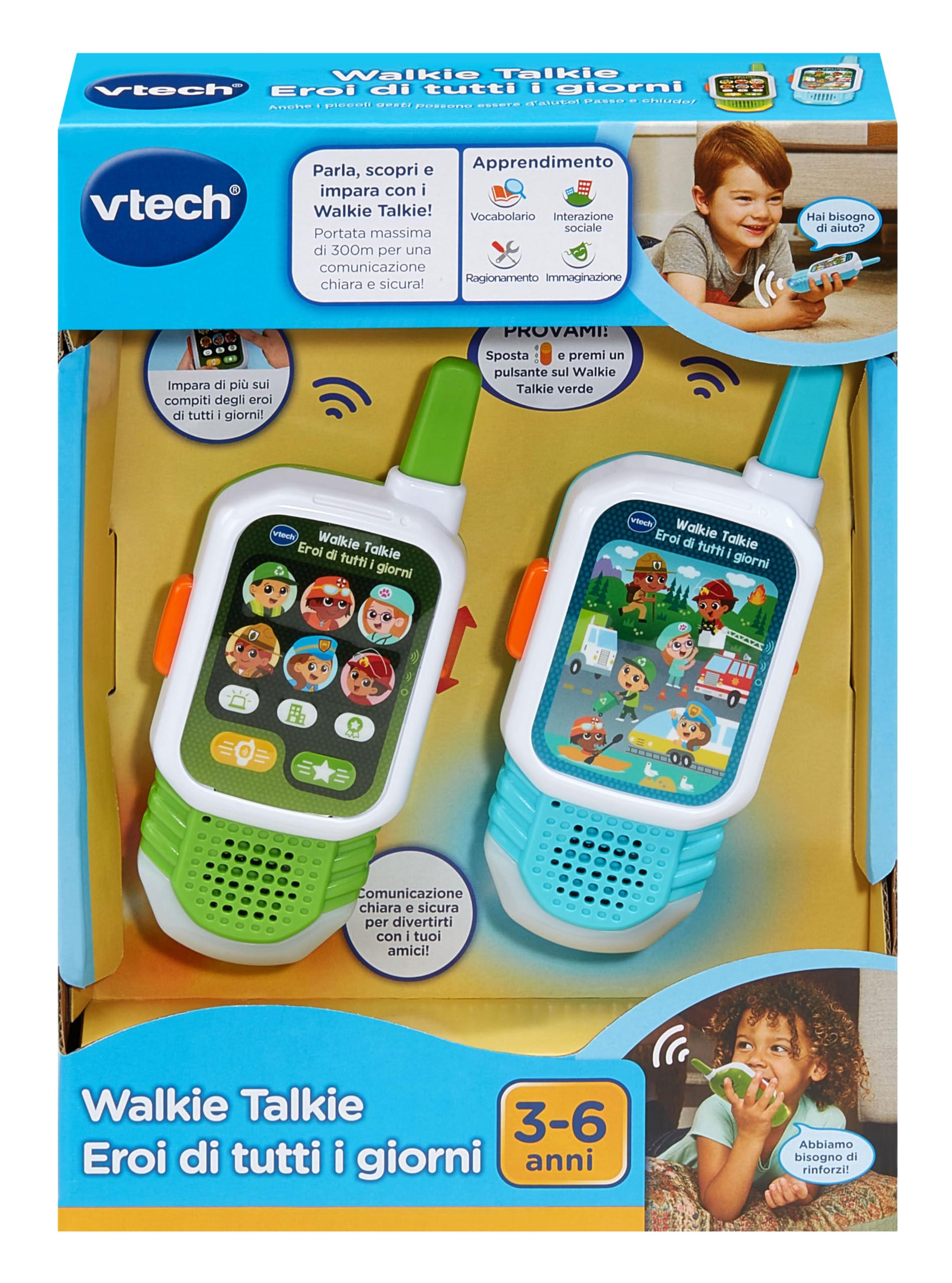 VTech Giocattoli 3-6 anni Walkie Talkie Eroi di Tutti i Giorni