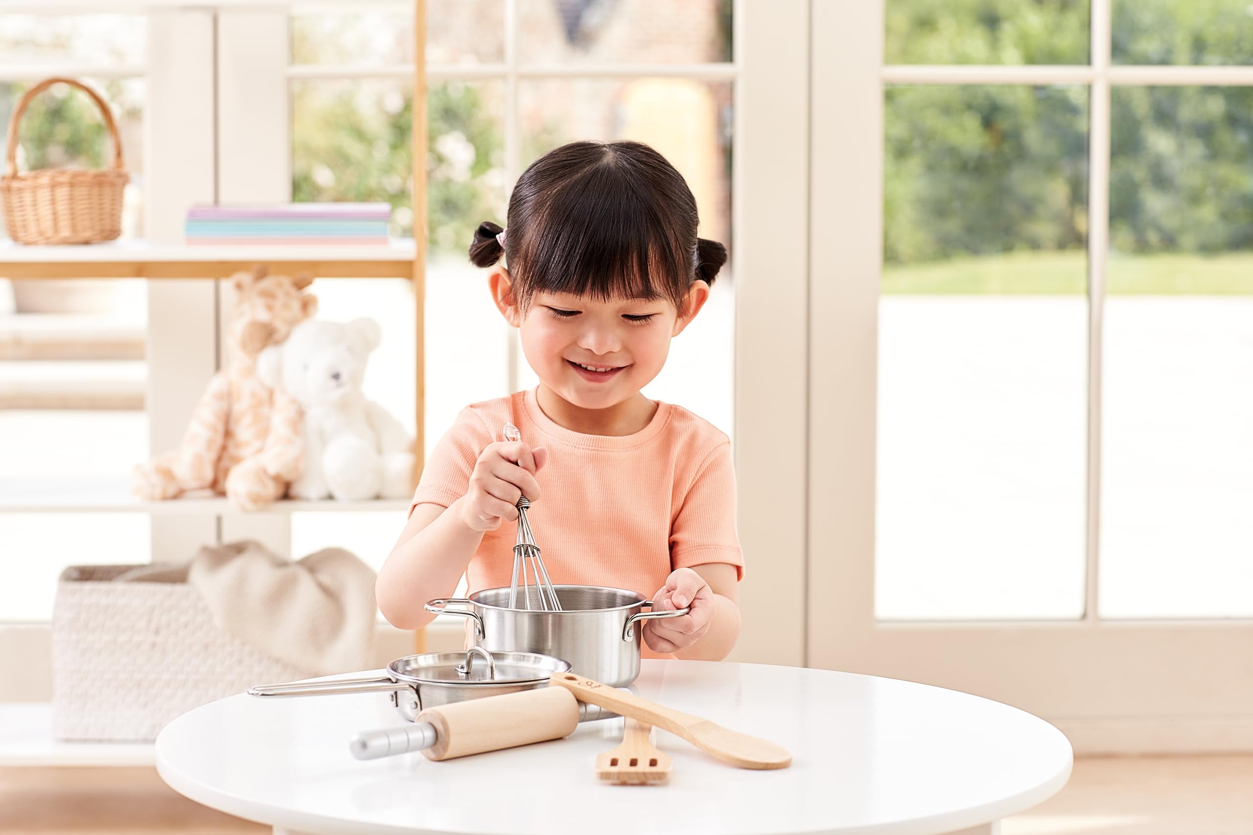 Hape Cucina e accessori Kit cucina 7 pezzi in legno e metallo