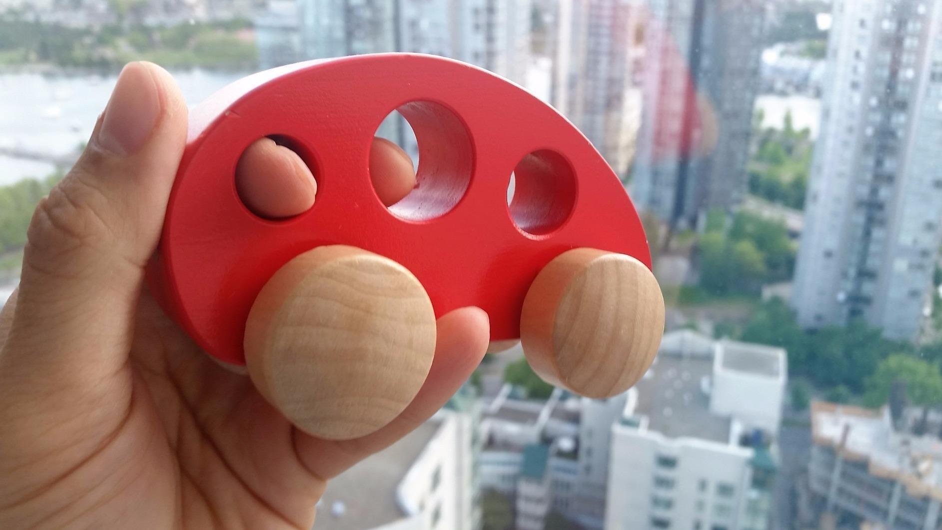 Hape Giochi E0052 minivan giocattolo rosso