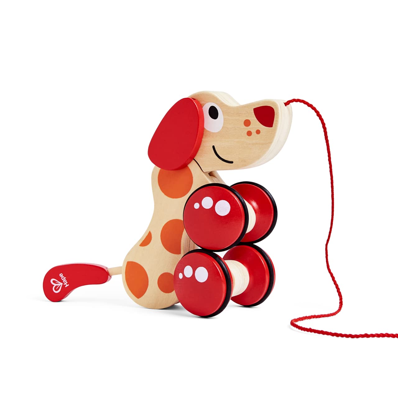 Hape Spingi e cammina Pepe cagnolino trainabile in legno