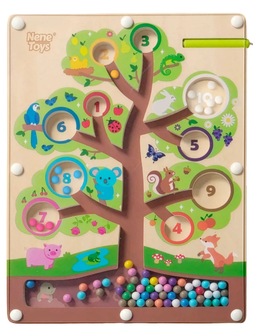 Nene Toys Puzzles & Learning Counting Tree Maze labirinto magnetico