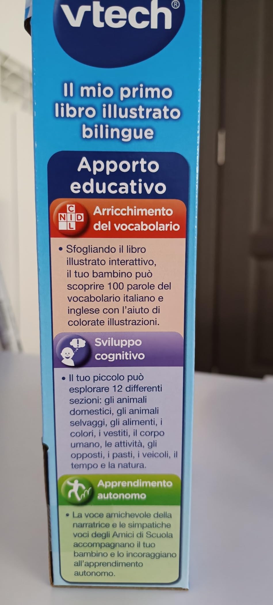 VTech Giocattoli 1-3 anni Il Mio Primo Libro Illustrato 100 Parole libro bilingue
