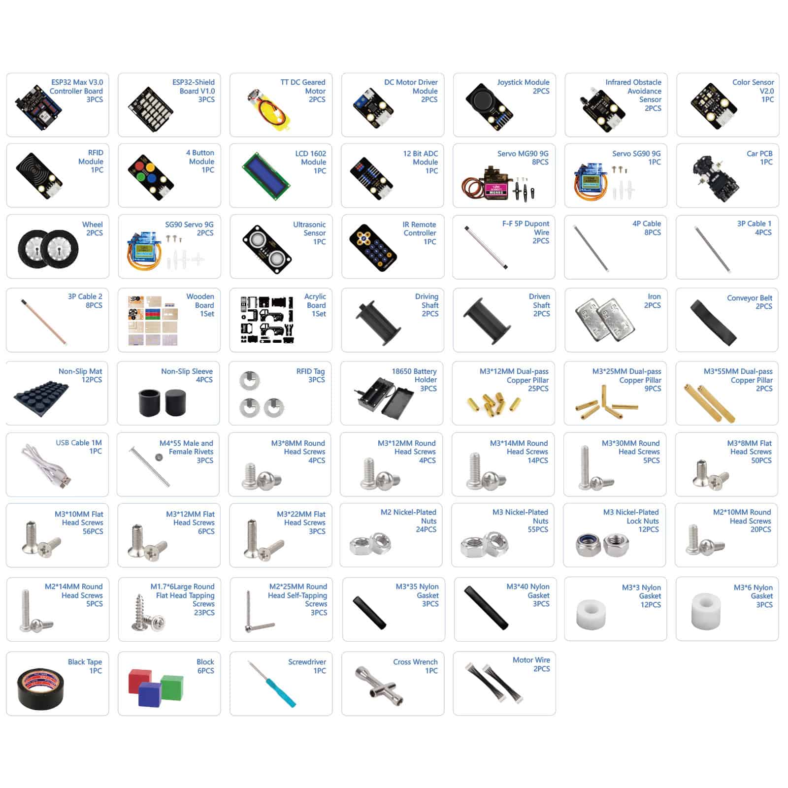 ACEBOTT Education Solution Series QE037 kit Smart Factory Ultimate