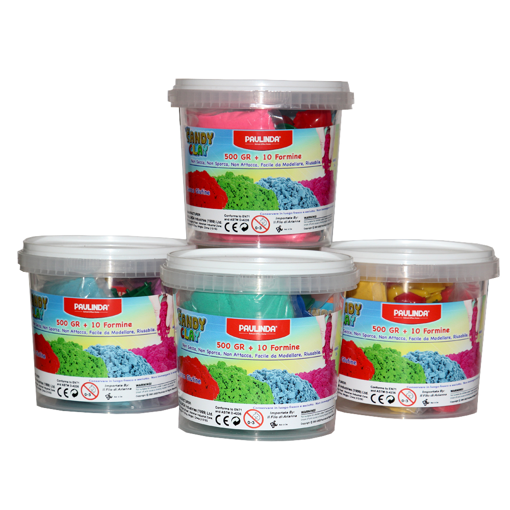 Masterhome Baby Sabbia Magica Cinetica 500 g 2 colori con 10 formine