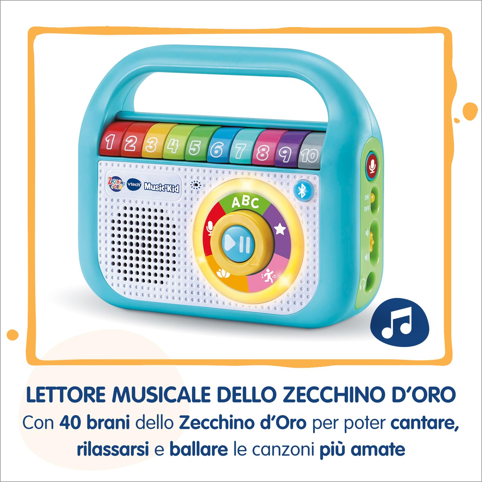 VTech Giocattoli 3-6 anni Music'Kid Zecchino d'Oro lettore MP3