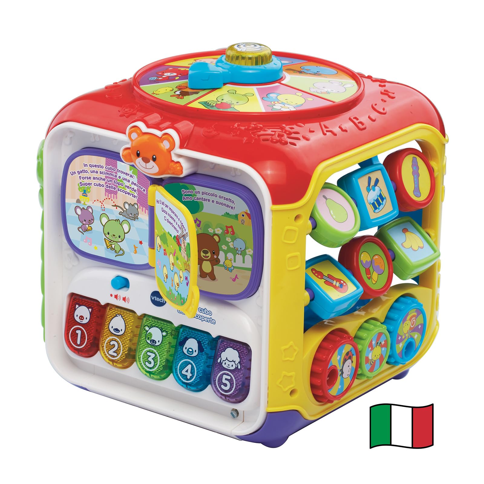 V-Tech Giocattoli 1-3 anni Super Cubo delle Scoperte cubo interattivo 9-36 mesi