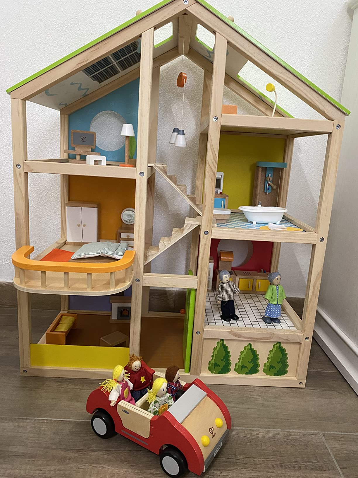 Hape Case delle bambole e accessori E3401 Casa 4 Stagioni casa delle bambole in legno
