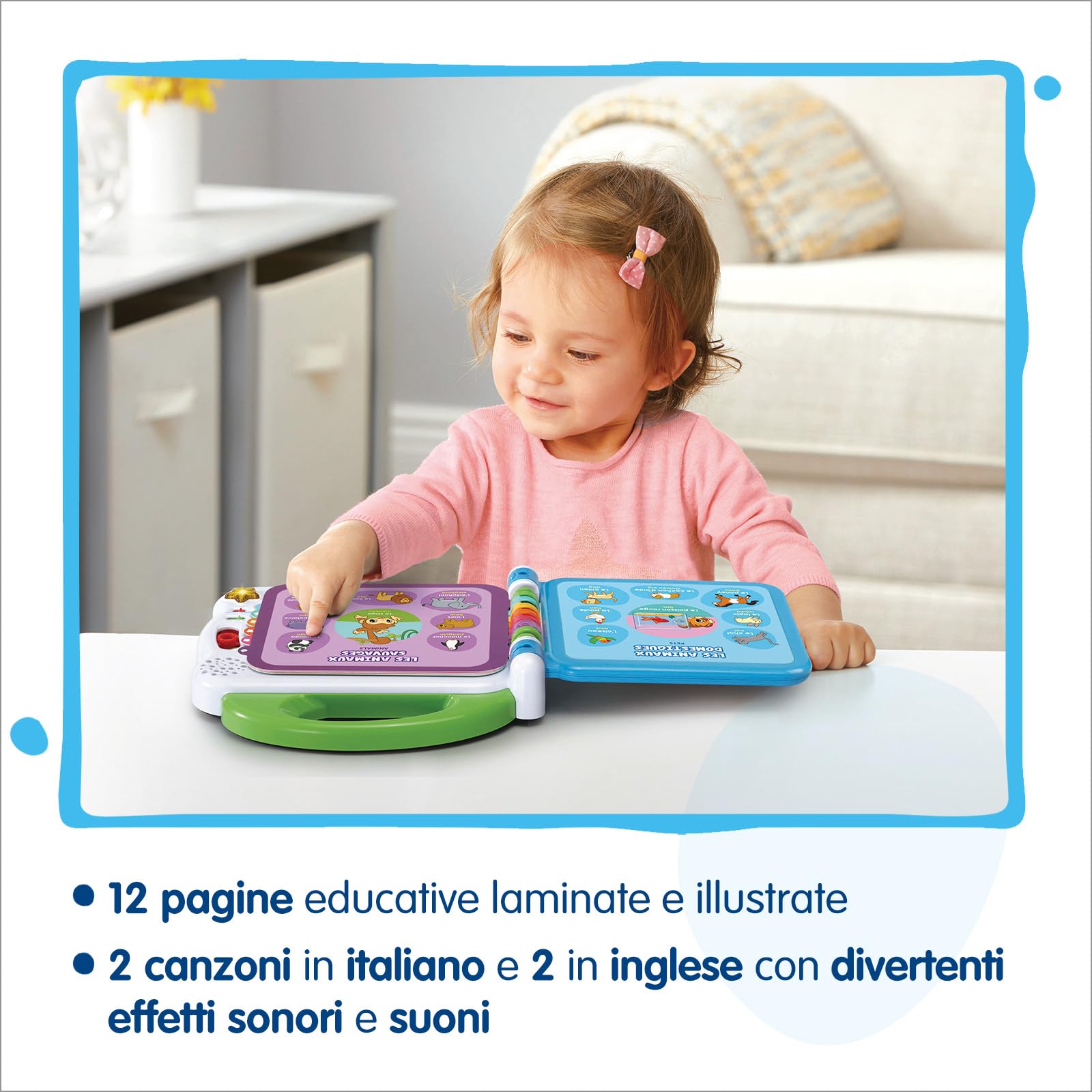 VTech Giocattoli 1-3 anni Il Mio Primo Libro Illustrato 100 Parole libro bilingue