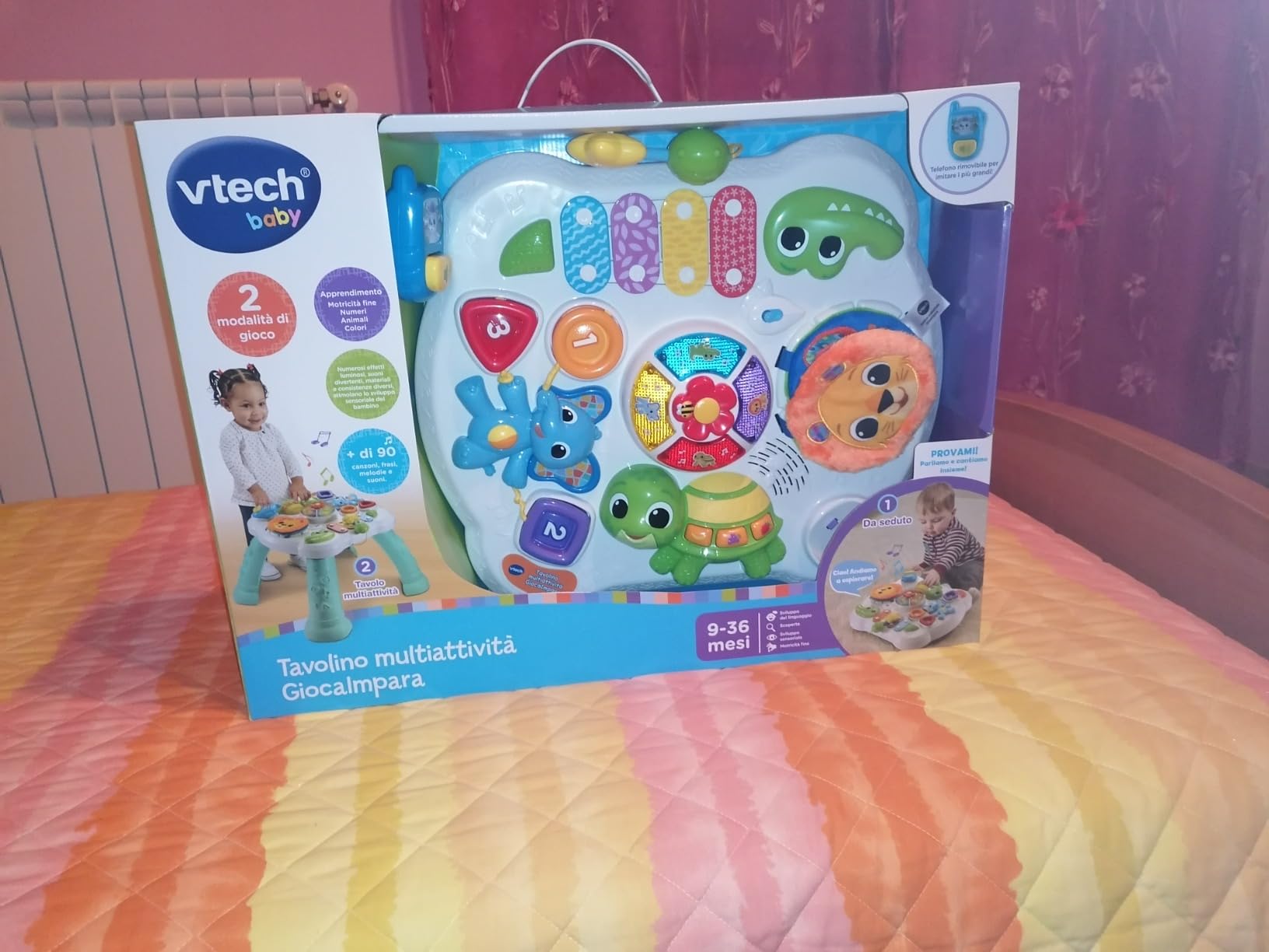 VTech Giocattoli 1-3 anni GiocaImpara tavolo attività 9-36 mesi con xilofono
