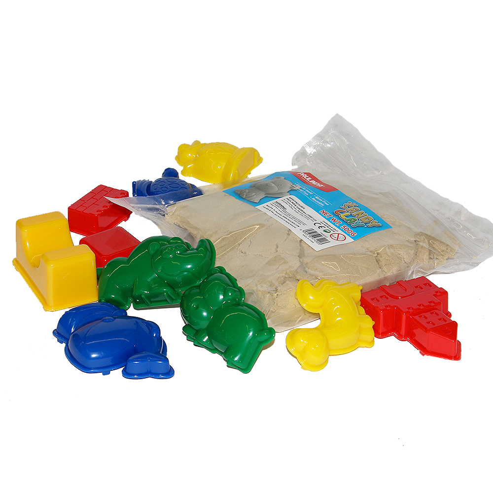 Masterhome Baby Sabbia Magica Cinetica Neutra 500 g con 10 formine