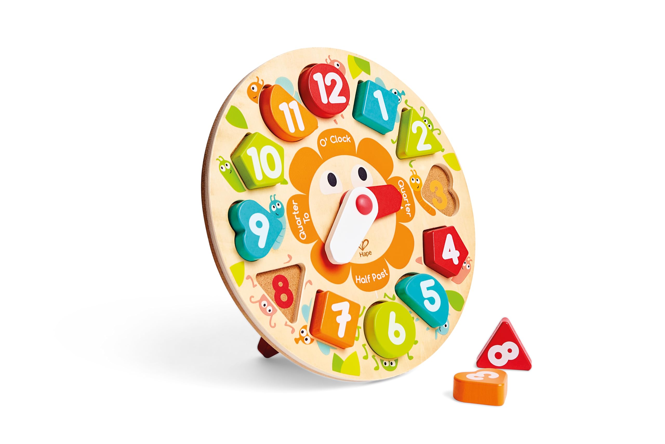 Hape Puzzle Orologio Incastro in legno educativo dai 3 anni