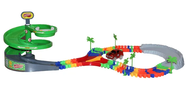 Masterhome Baby Piste Flessibili Luminose ACTION TRACK ROTARY pista fluorescente