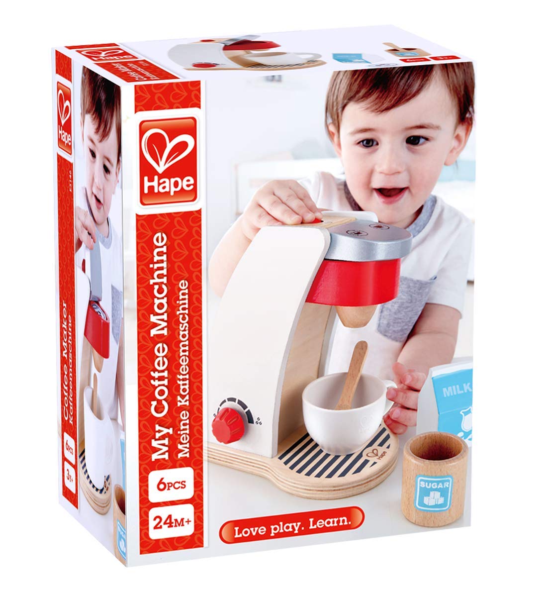 Hape Cucina e accessori Macchinetta del caffè giocattolo in legno dai 2 anni