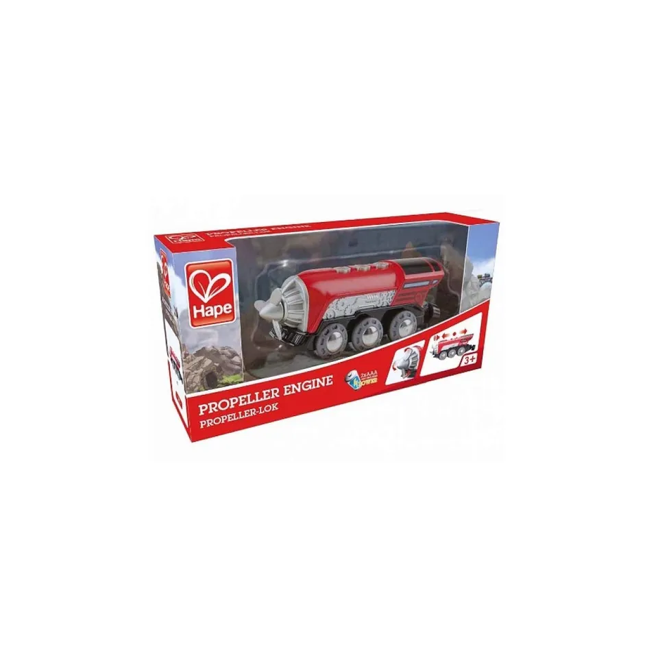 Hape Treno Locomotiva a batteria con elica trenino rosso