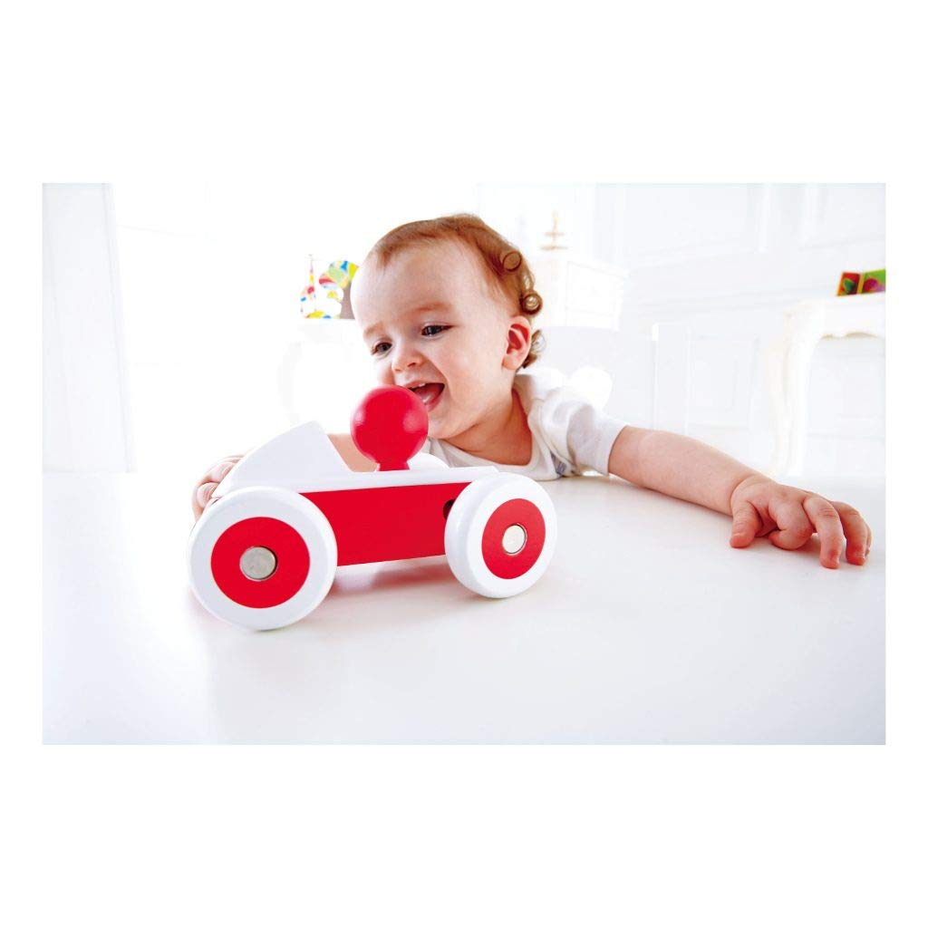 Hape Giochi E0064 Automobile da Corsa rossa macchinina in legno