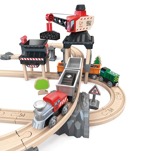 Hape Treno pista miniera con gru magnetica e trenini