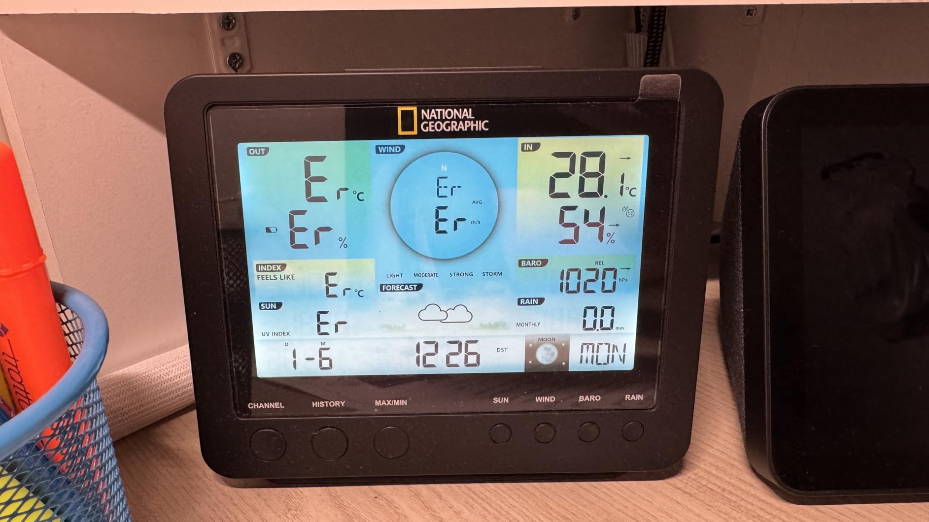 National Geographic Stazioni meteorologiche ed elettronica outdoor Stazione meteo wireless 7 in 1