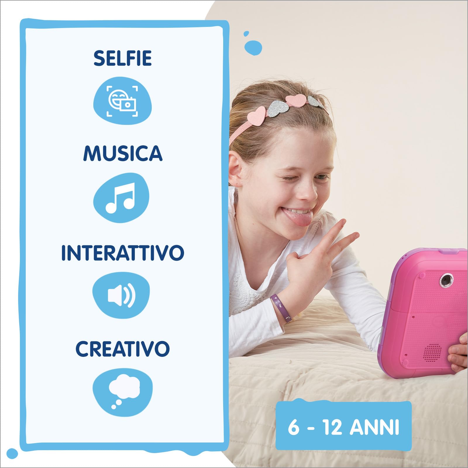 VTech KidiSecrets Selfie Music 2.0 diario segreto con doppia fotocamera