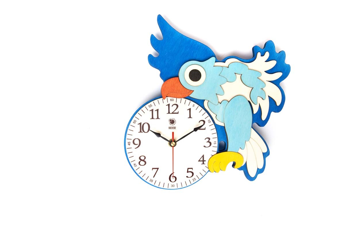 Il Pianeta delle idee Arredare Orologio da muro in legno orologio 24×24 cm in betulla e pioppo