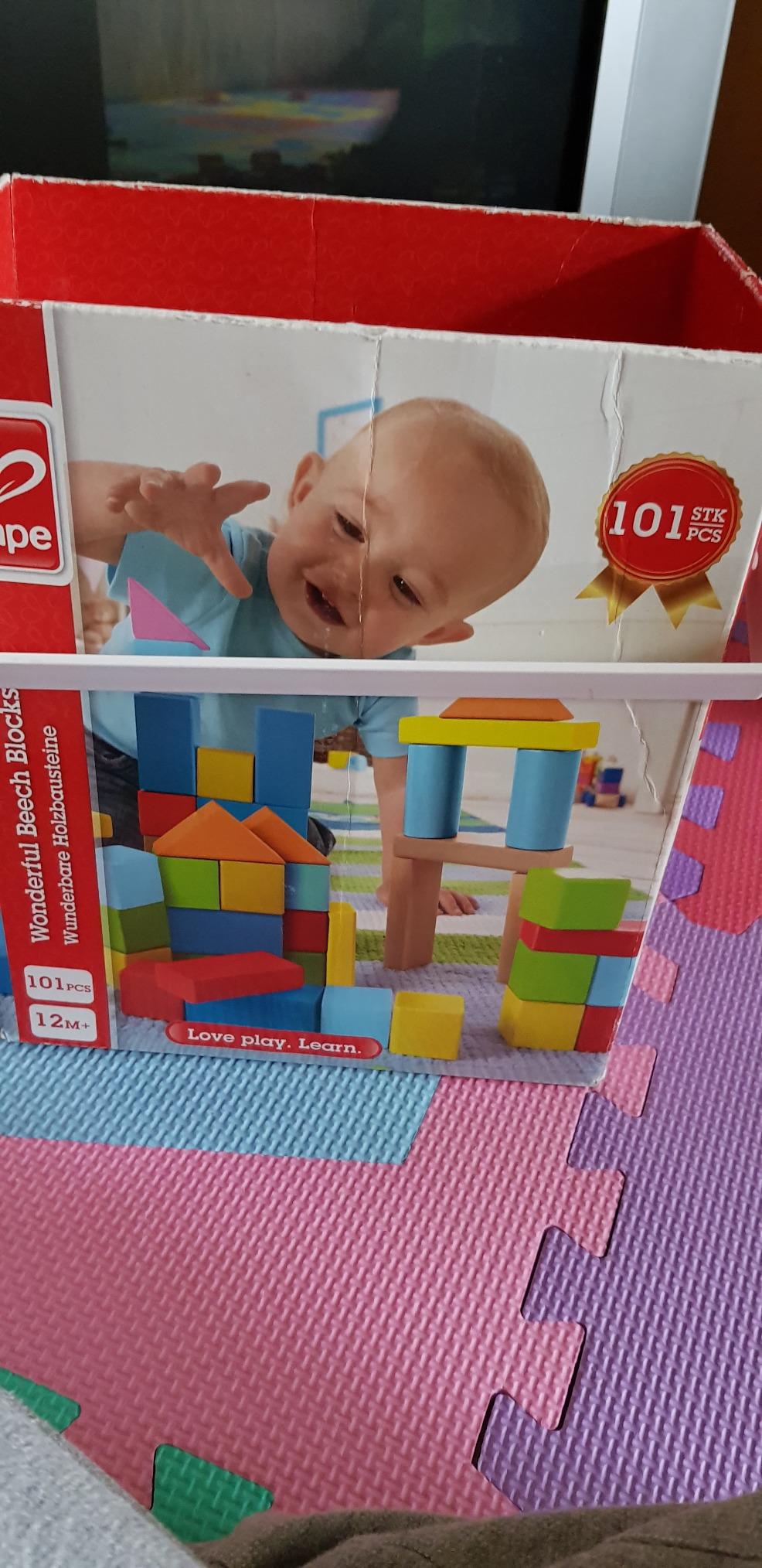 Hape Montare e costruire Fantastici Blocchi 101 pezzi in faggio