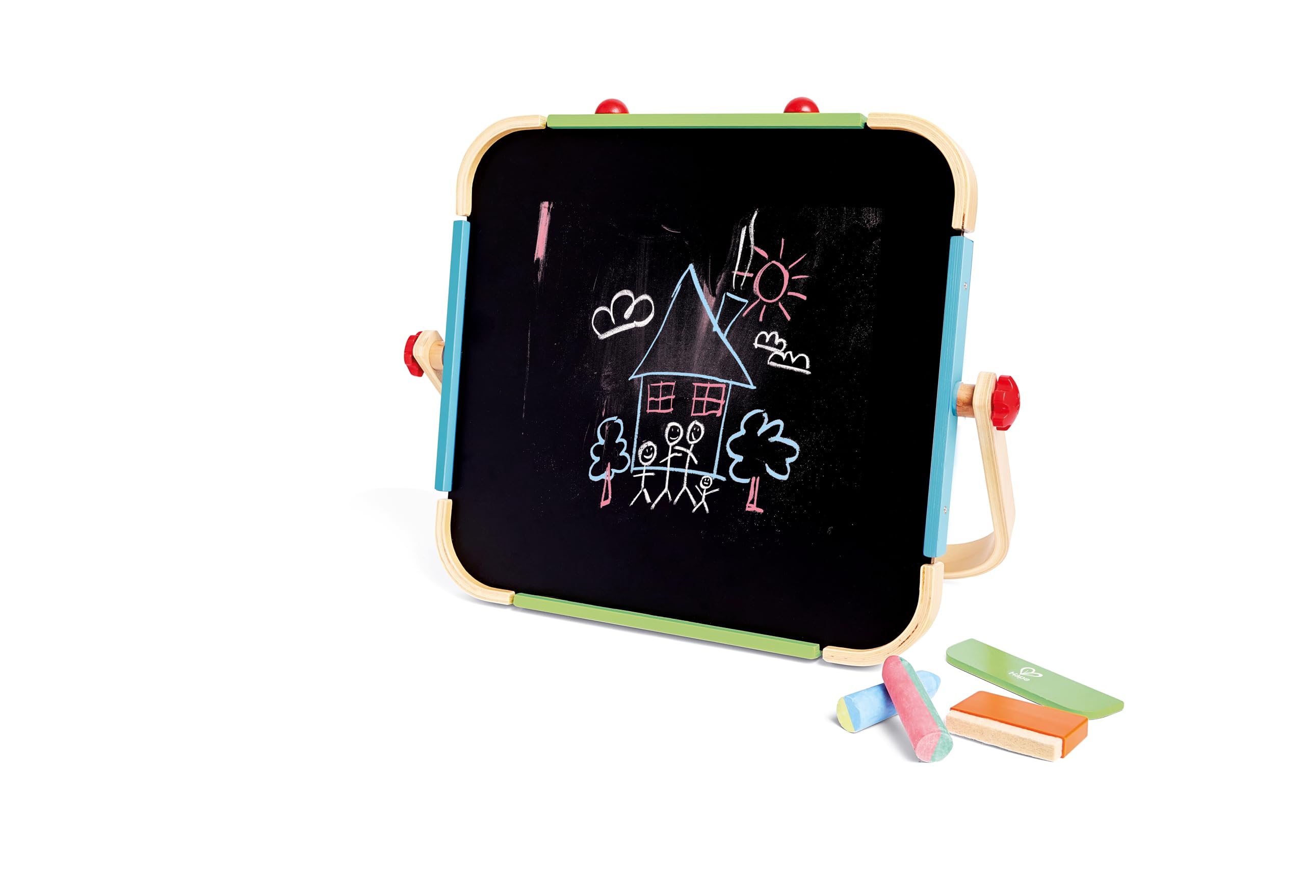Hape Arte e creatività Lavagnetta portatile double-face con cavalletto