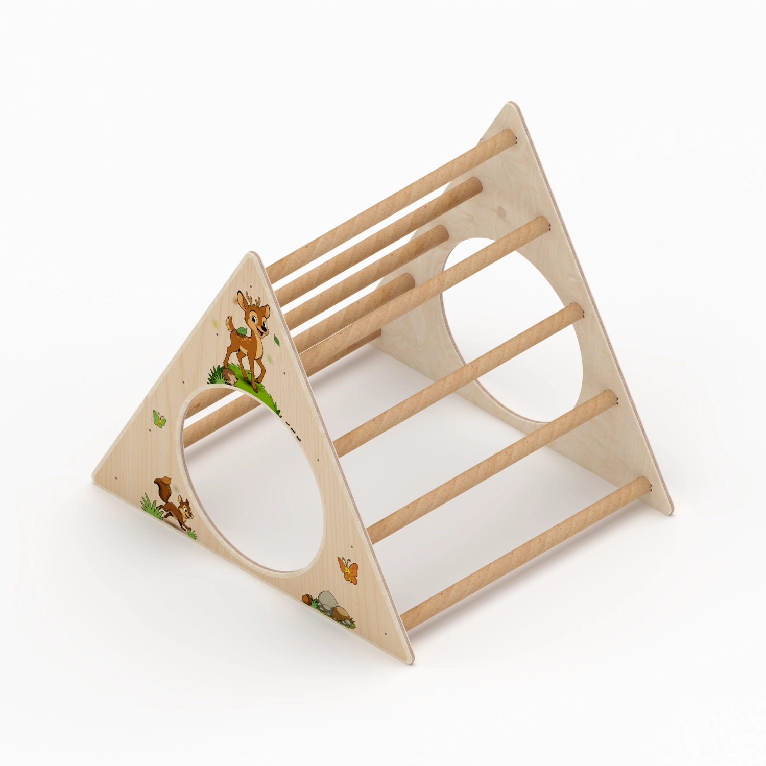Il Pianeta delle idee Wood for Kids Montessori Triangolo di Pikler in betulla