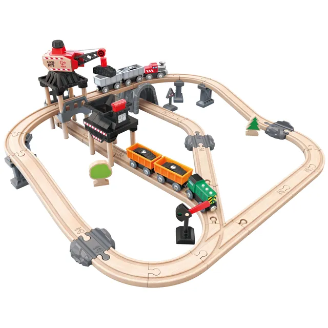 Hape Treno pista miniera con gru magnetica e trenini