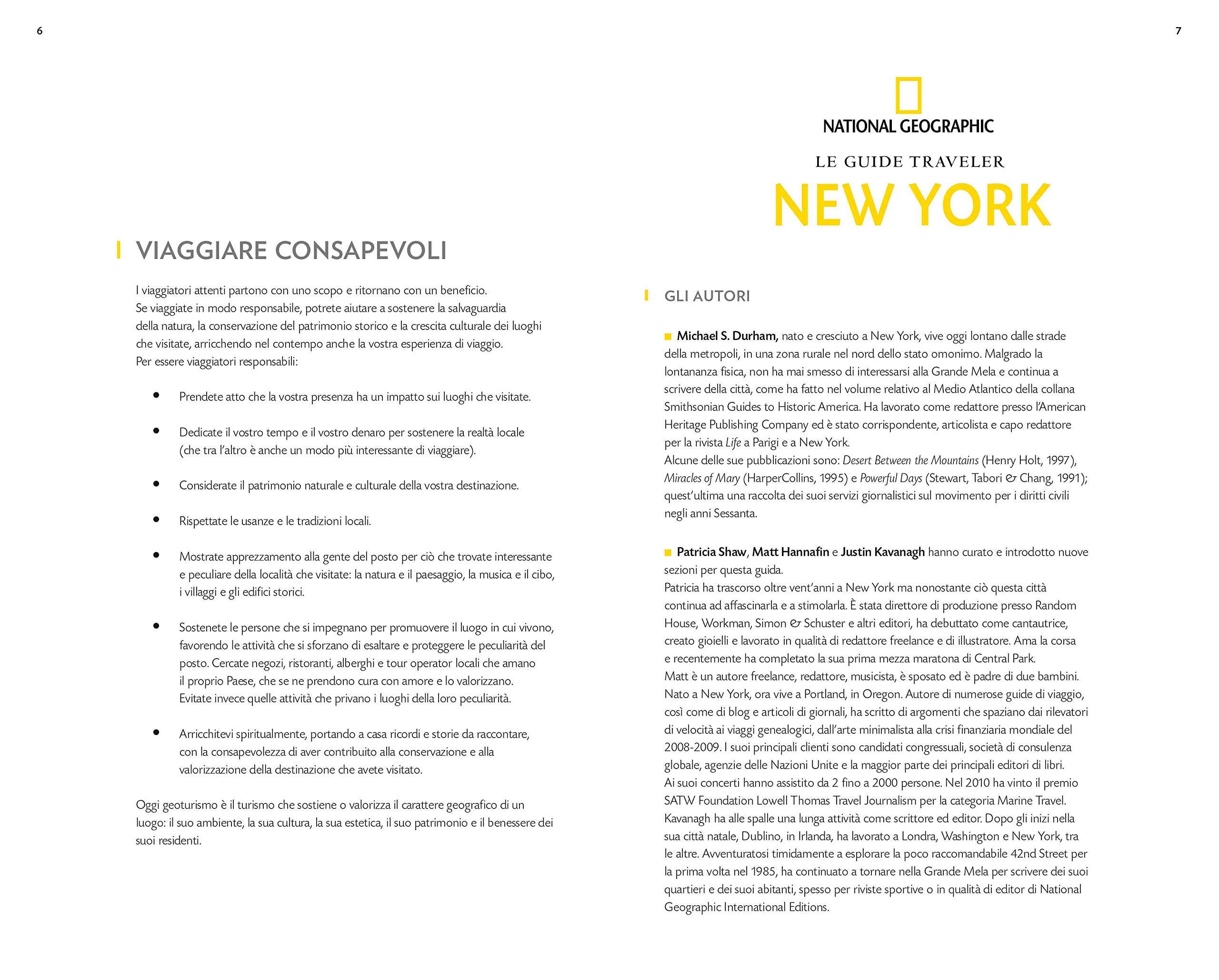 National Geographic Le Guide Traveler New York guida turistica con mappa