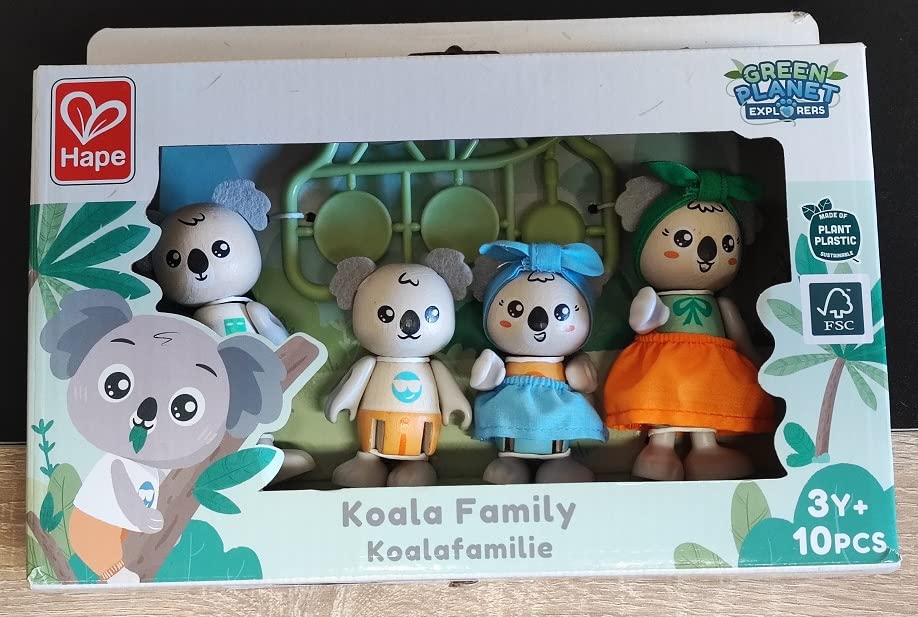 Hape Green Planet Explorers Famiglia di koala, personaggi in bambù e Green PE