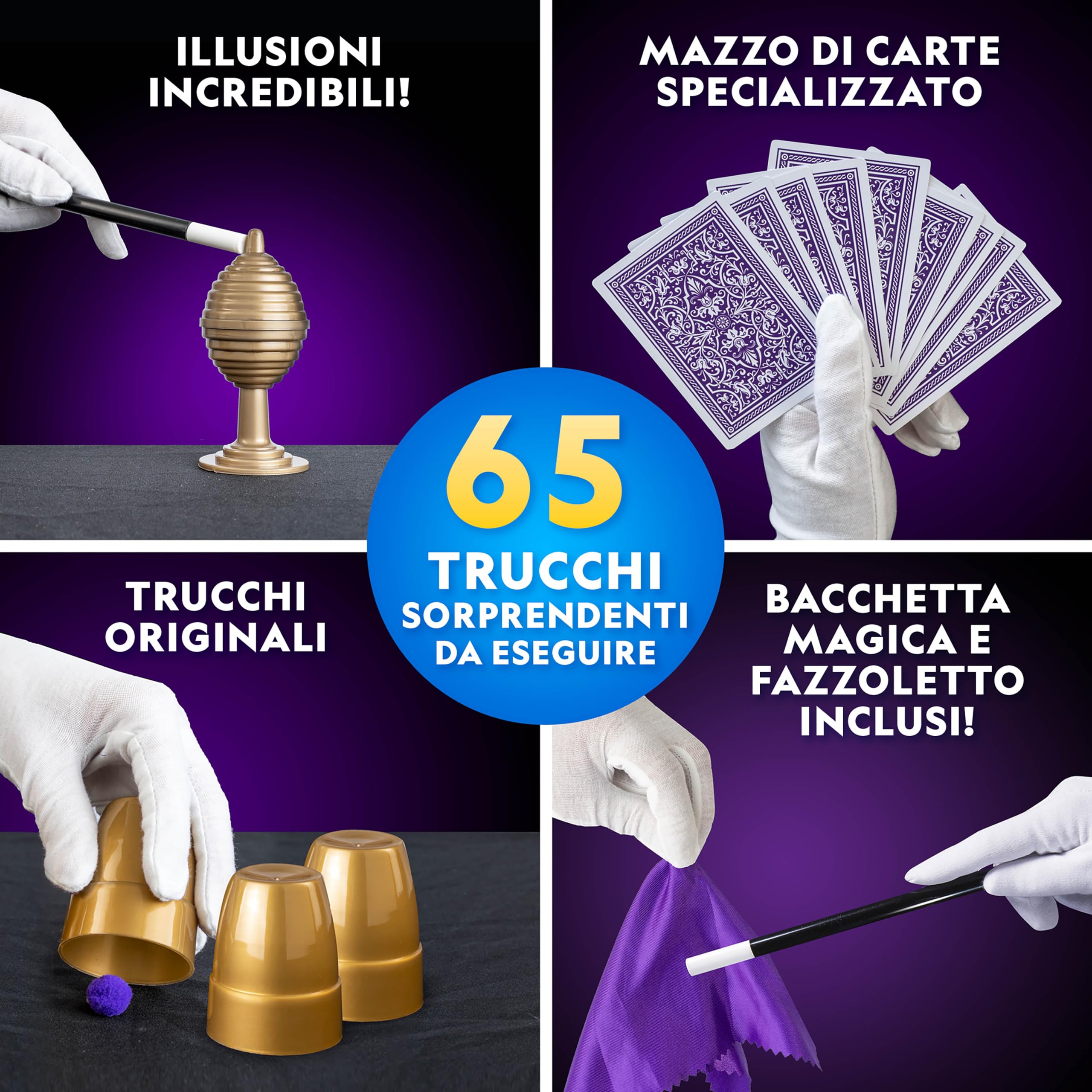 National Geographic Kids – Giochi e puzzle Mega Gioco di Magia kit con 65 trucchi