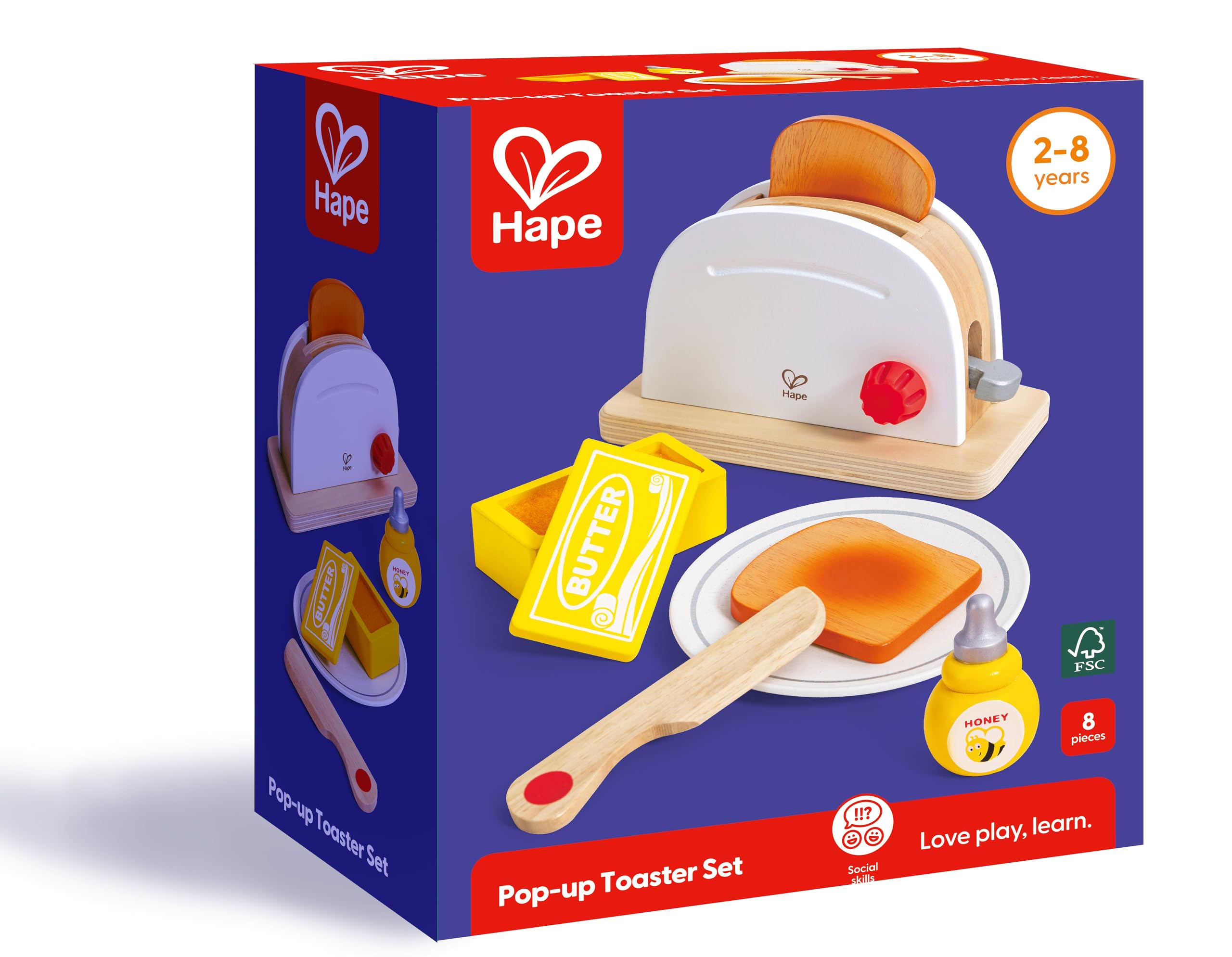 Hape Cucina e accessori Set Tostapane gioco per la colazione