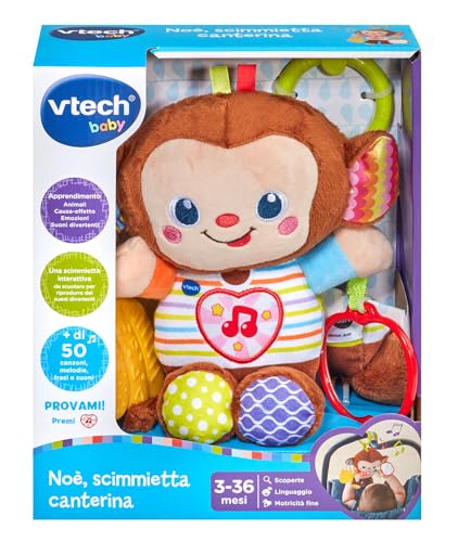 VTech Giocattoli 0-12 mesi Noè Scimmietta Canterina sonaglio 3-36 mesi