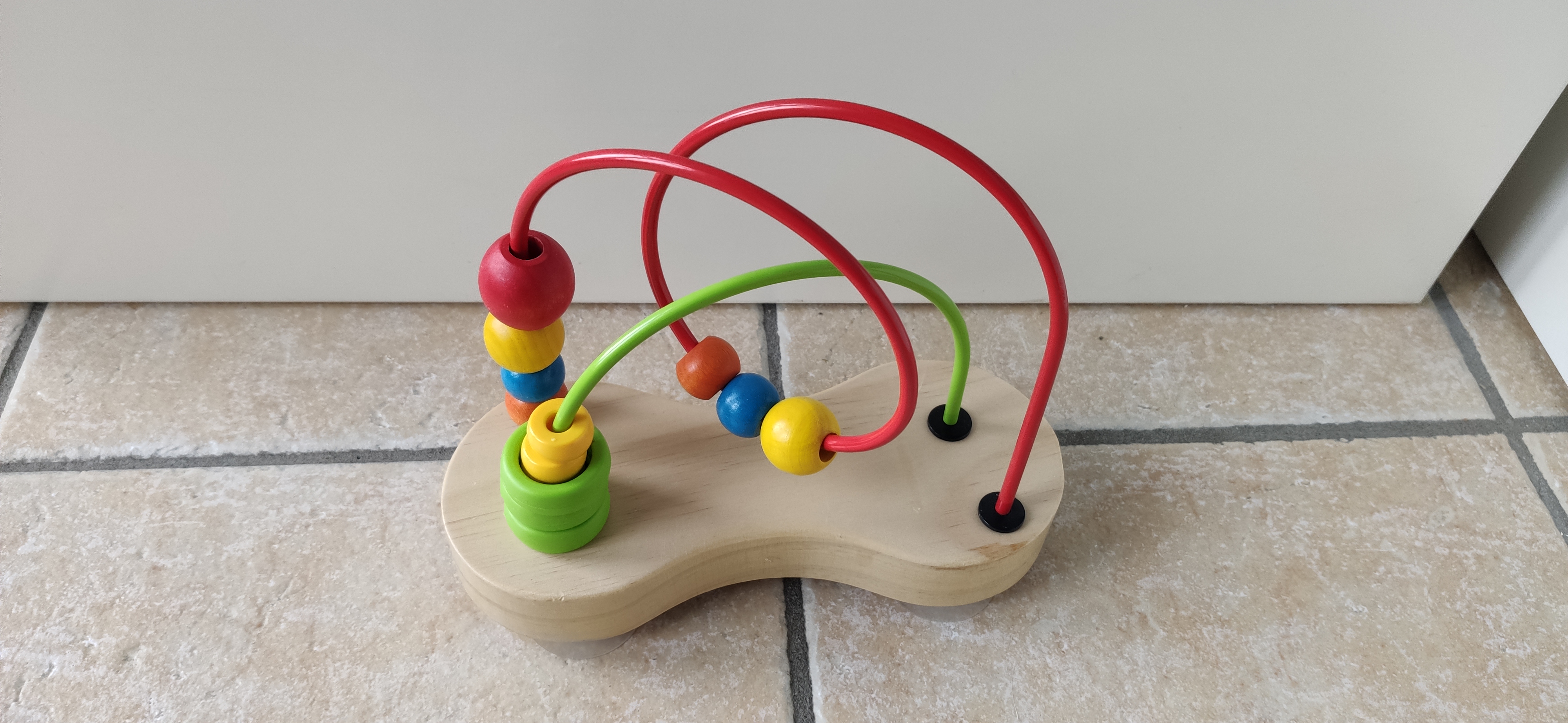Hape Giocattoli per le abilità motorie Doppio Tracciato labirinto di perline in legno