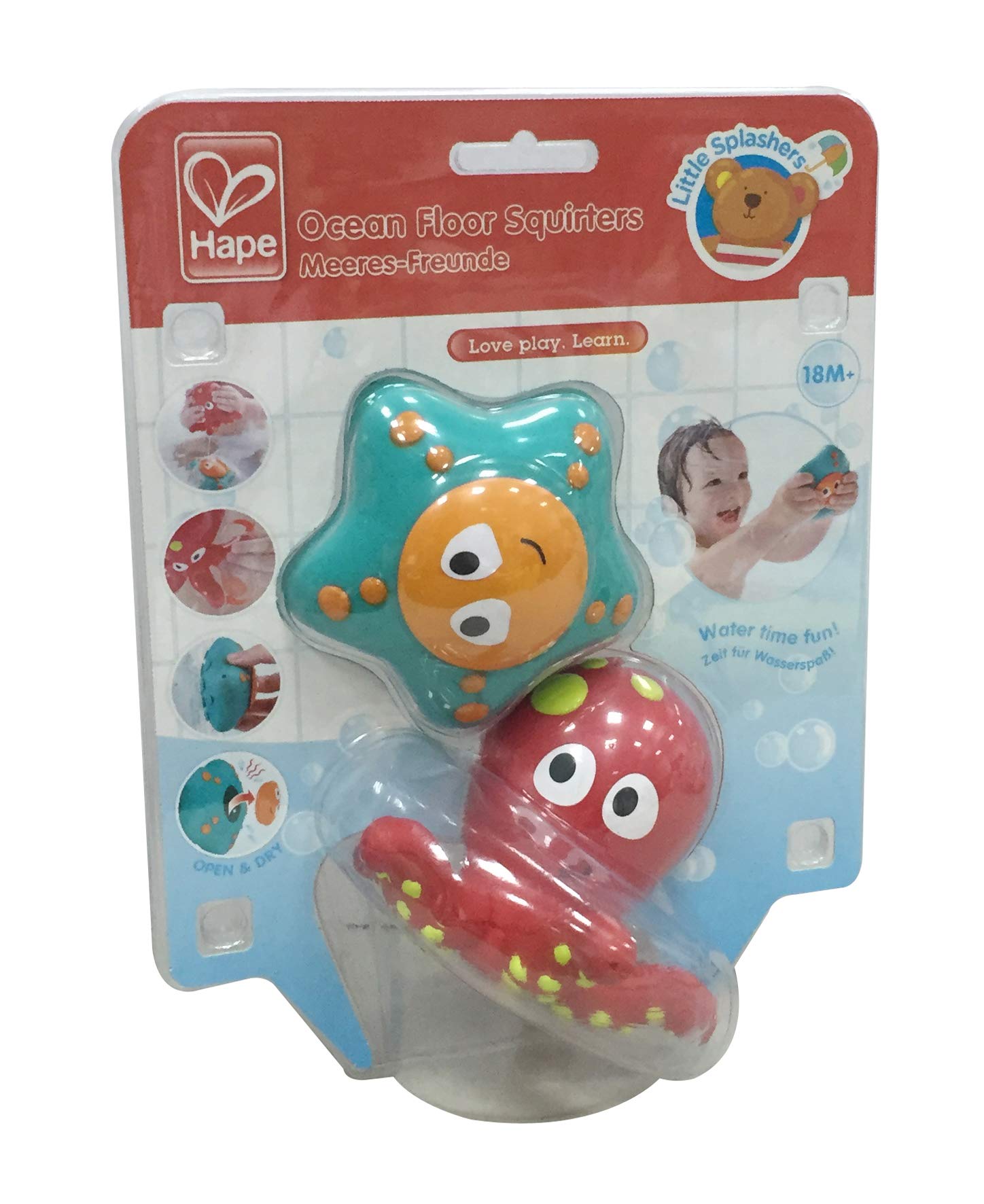 Hape Giochi da bagno Spruzzini del Fondo Oceanico set 2 pezzi