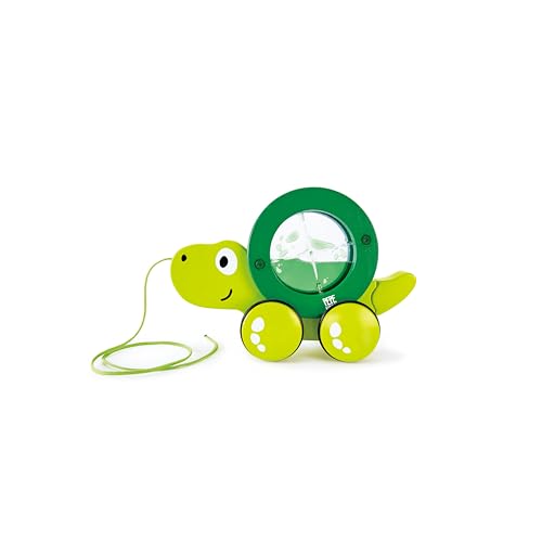 Hape Spingi e cammina Tito Tartaruga trainabile guscio rotante verde