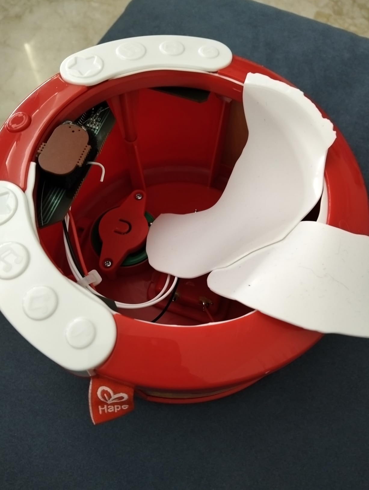 Hape Giochi musicali Tamburo Suona con le Luci dai 12 mesi