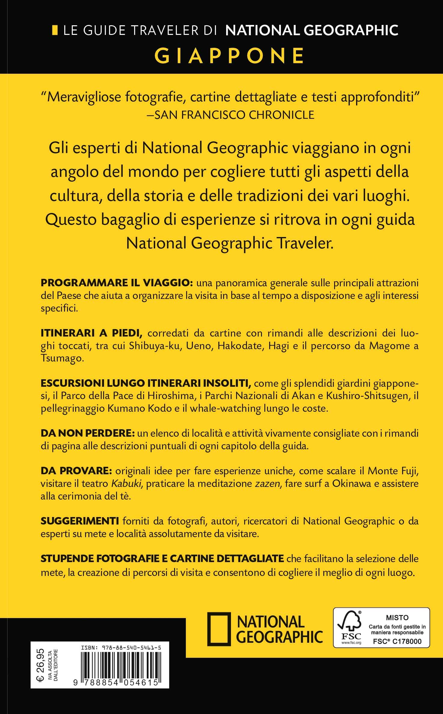 National Geographic Le Guide Traveler di National Geographic Giappone guida con mappa estraibile