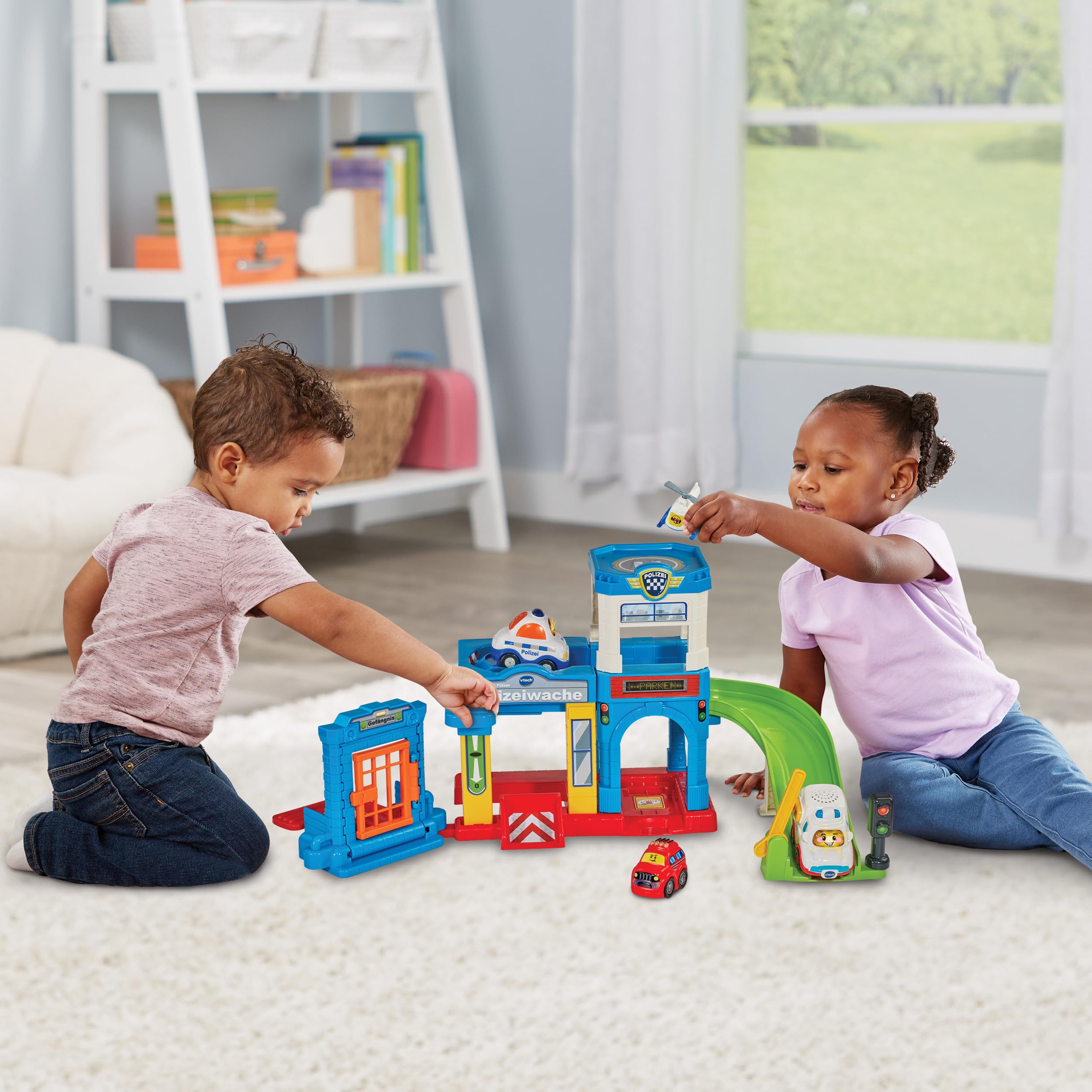 VTech Giocattoli 0-12 mesi TUT Baby Flitzer set gioco auto della polizia