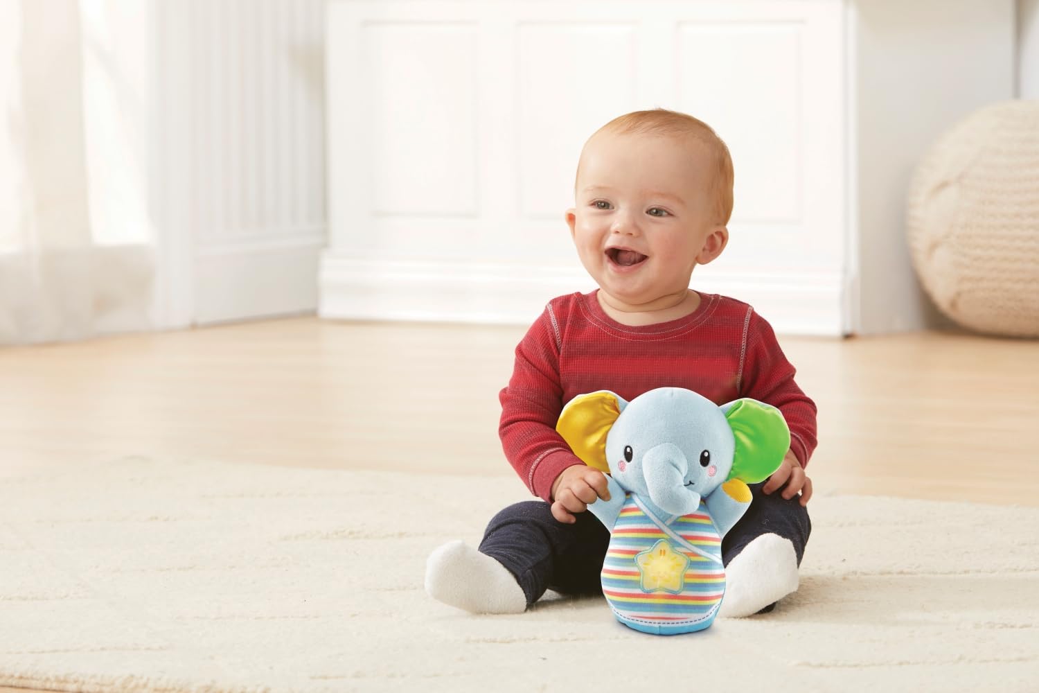 VTech Giocattoli 0-12 mesi Nino Elefantino Luminoso peluche interattivo 0-36 mesi