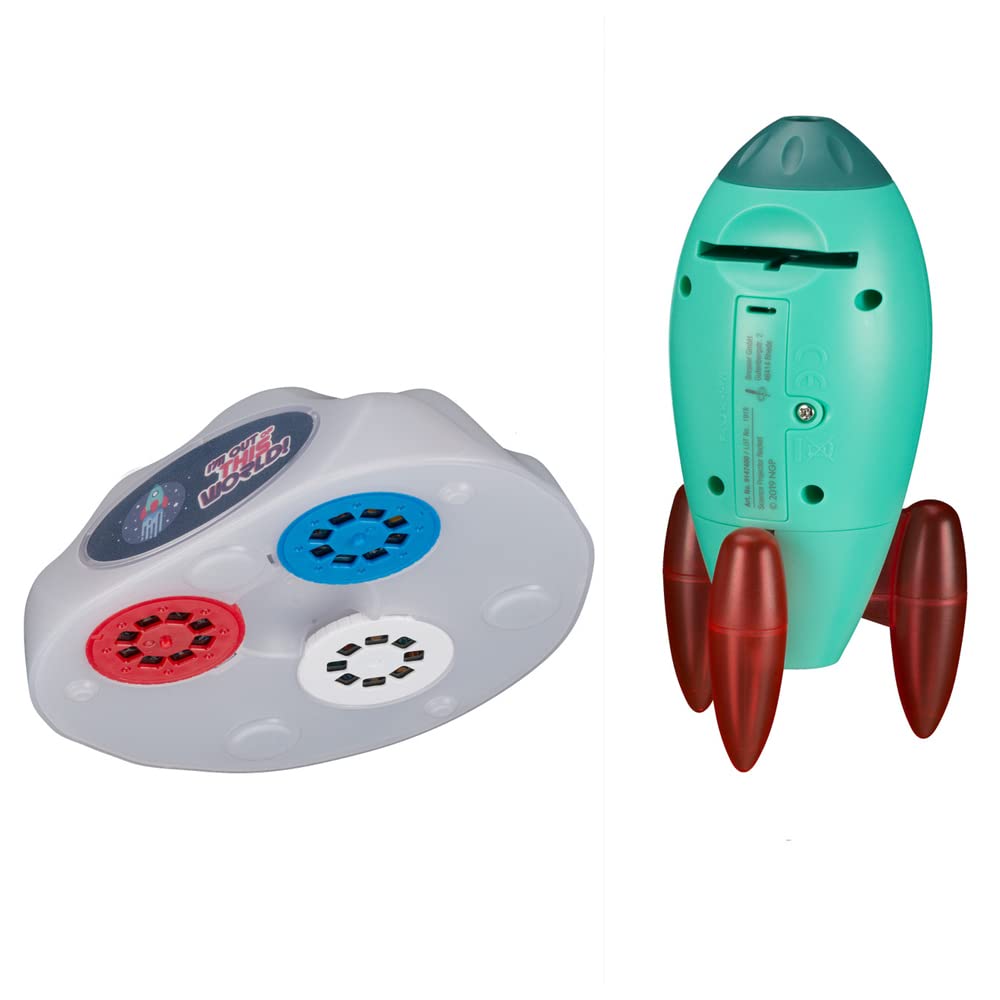 National Geographic Kids Razzo astronautico proiettore luce notturna