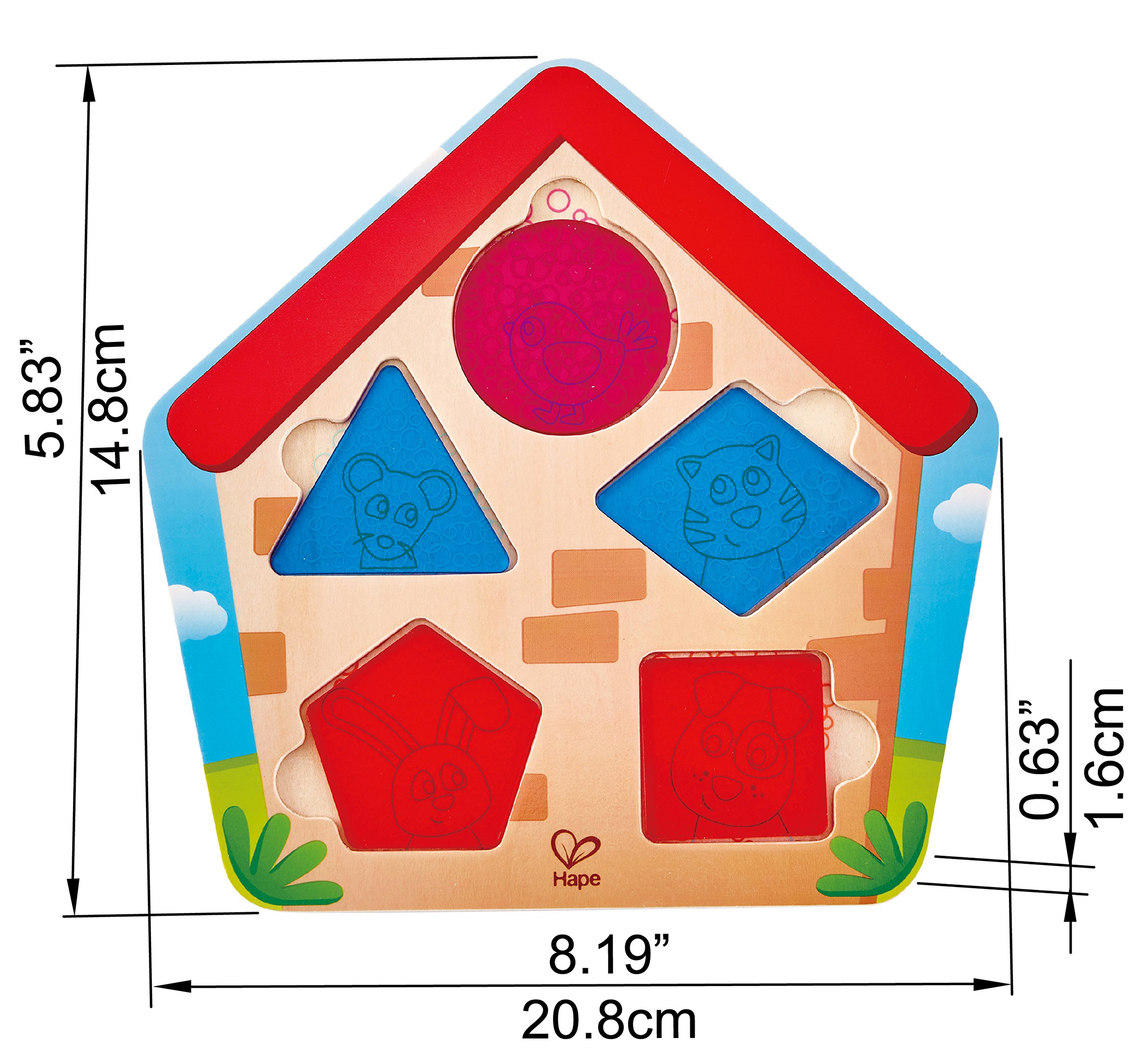 Hape Puzzle E1613 Giochi in Legno puzzle dai 24 mesi