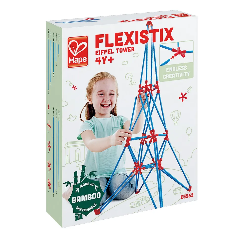 Hape Montare e costruire E5563 Torre Eiffel kit bambù creativo