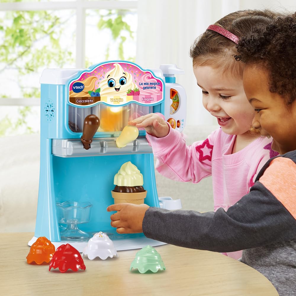 VTech La Mia Magica Gelateria, gelatiera giocattolo con 12 accessori