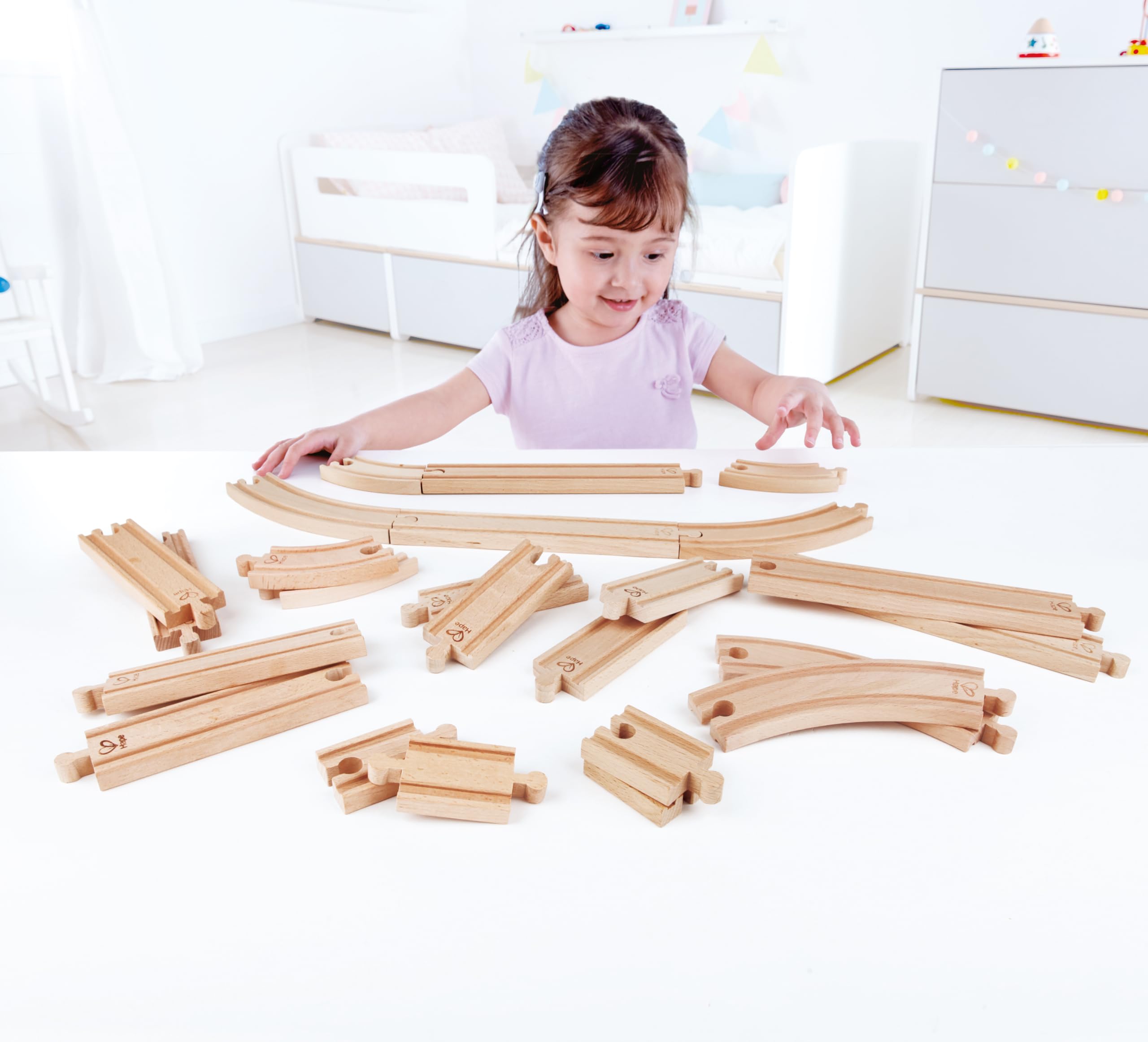 Hape Treno Pacchetto di espansione binari Super 24 binari in legno