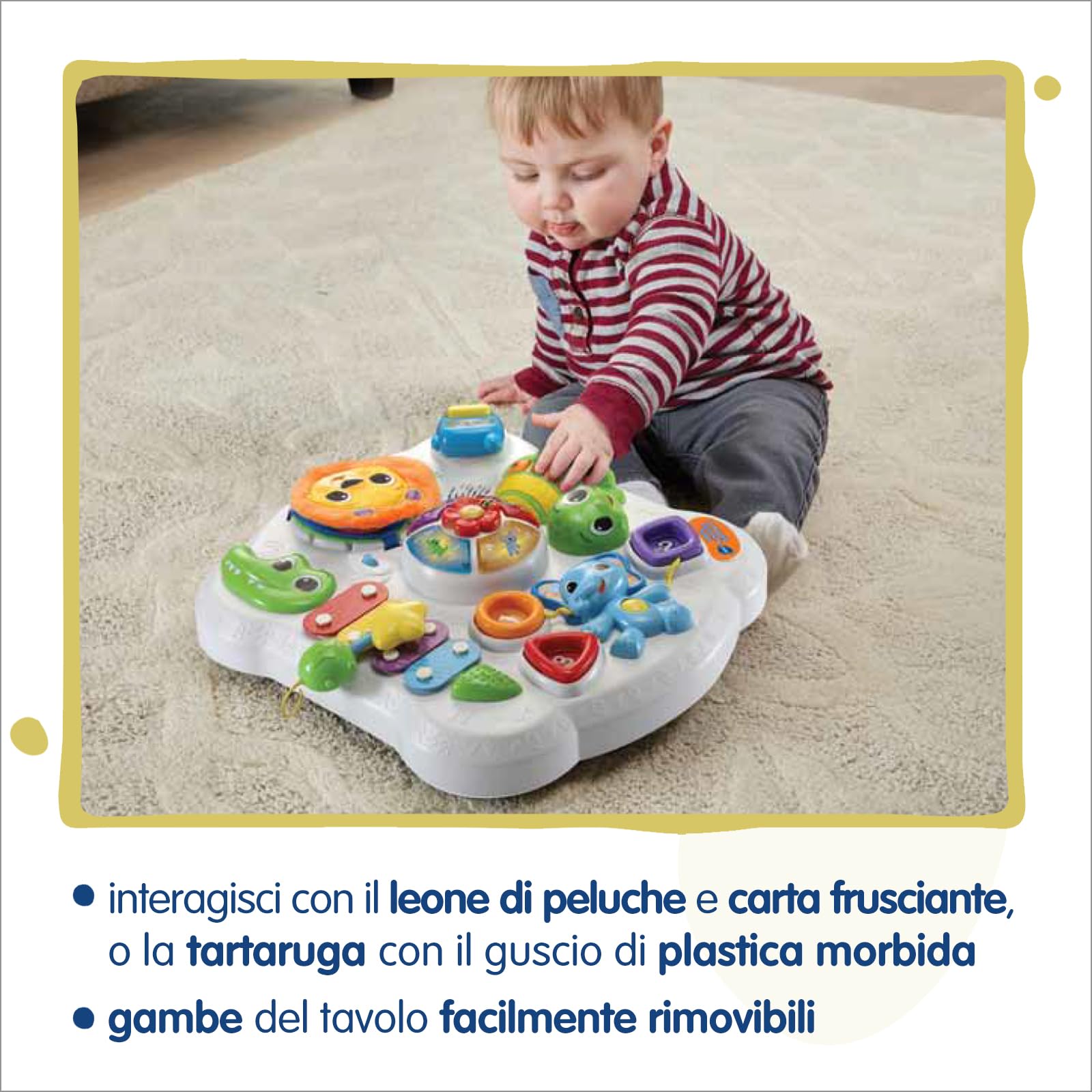 VTech Giocattoli 1-3 anni GiocaImpara tavolo attività 9-36 mesi con xilofono