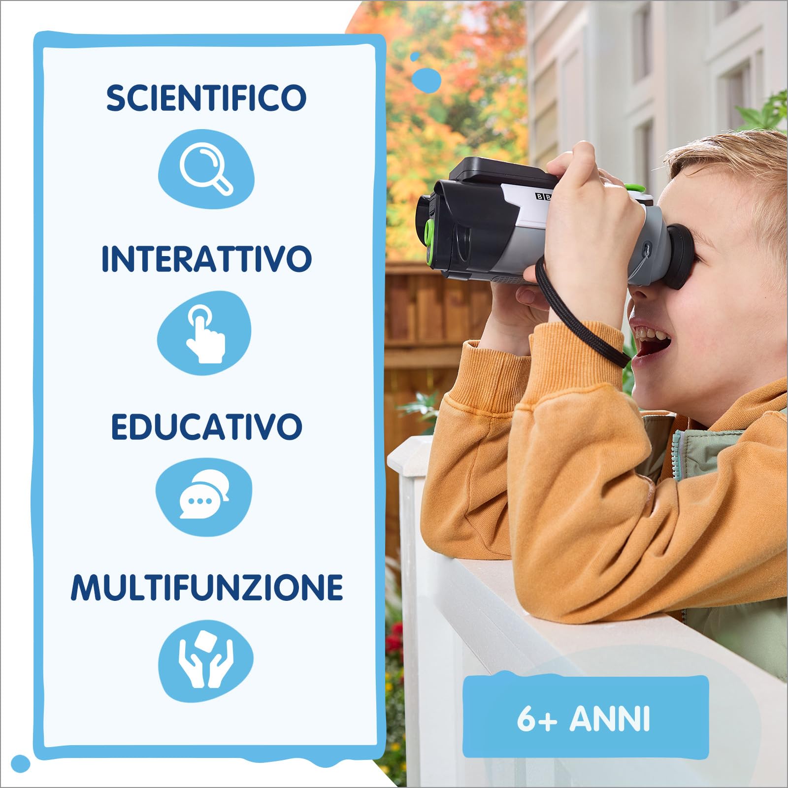 V-Tech Giocattoli 6 anni e + Video Binocolo interattivo 10x visione notturna