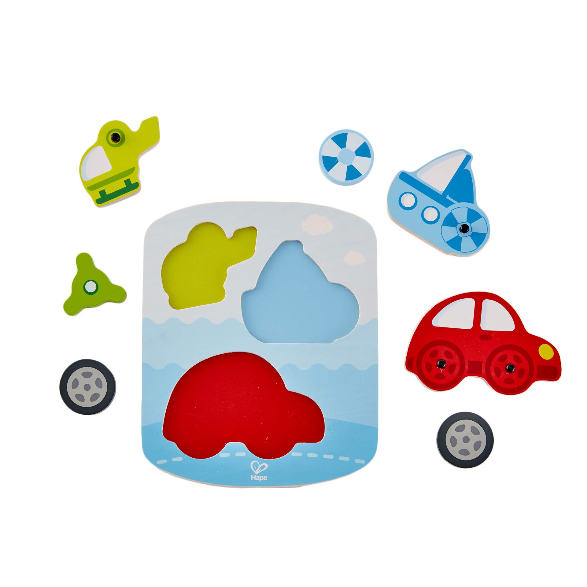 Hape Puzzle E1607 puzzle in legno a incastro colorato