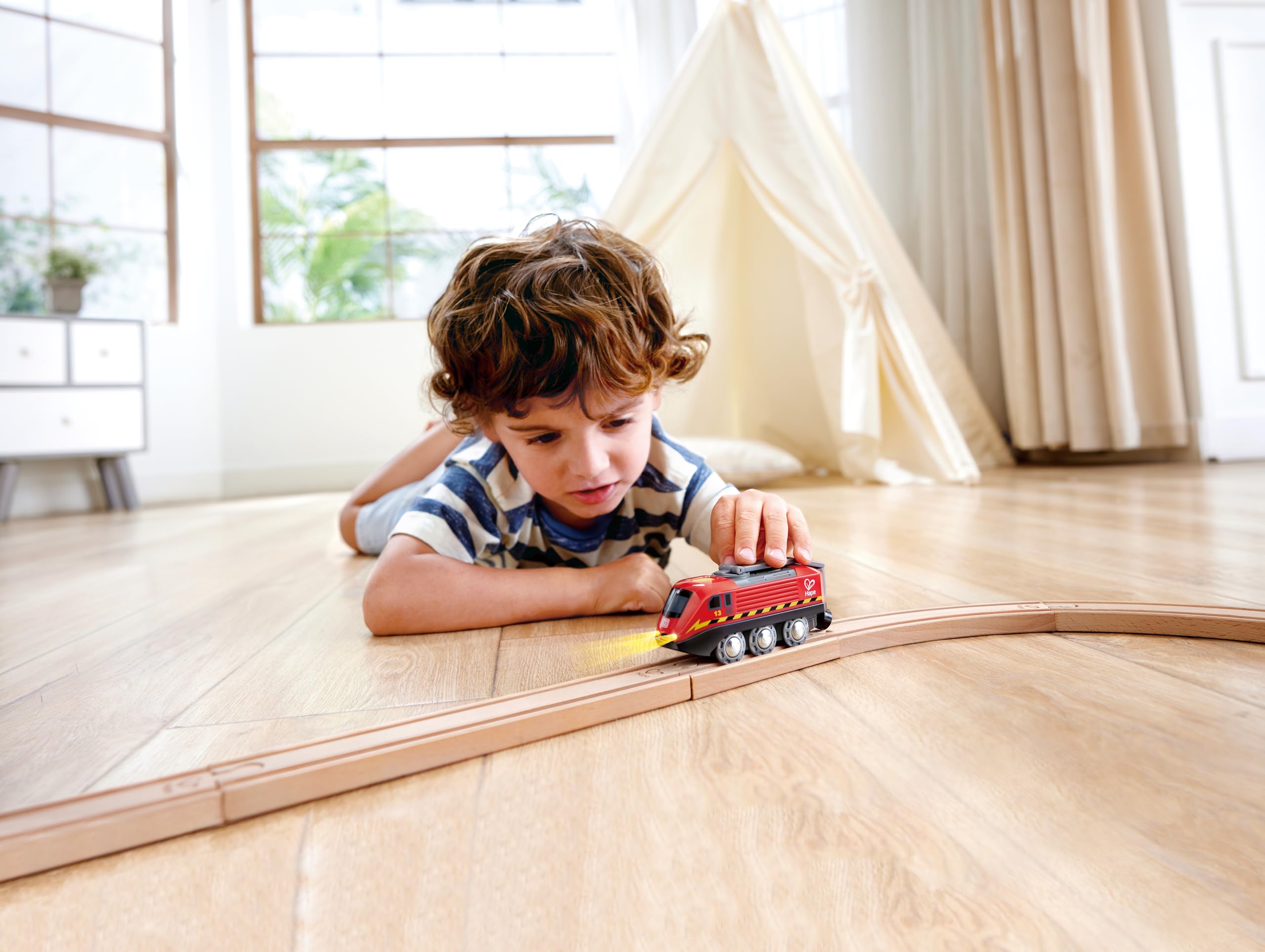 HAPE Treno Locomotiva ricaricabile elettrica USB