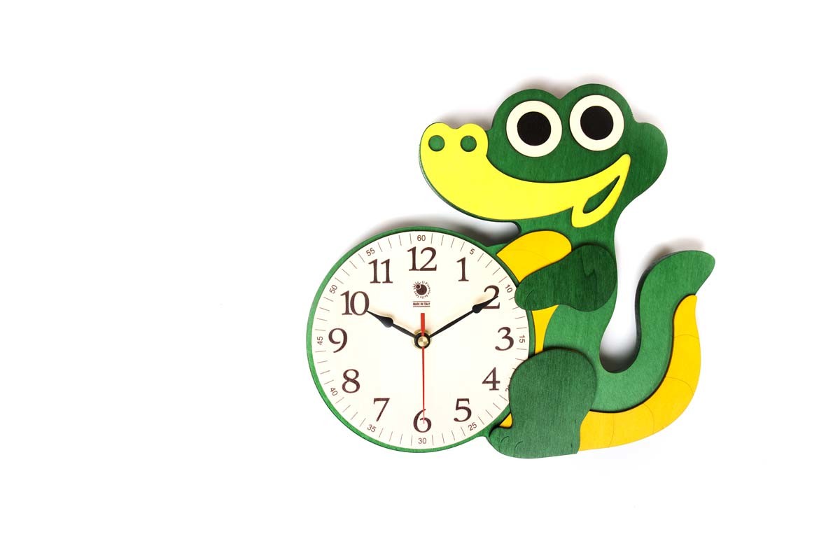 Il Pianeta delle idee Arredare Orologio da muro in legno orologio 24×24 cm in betulla e pioppo