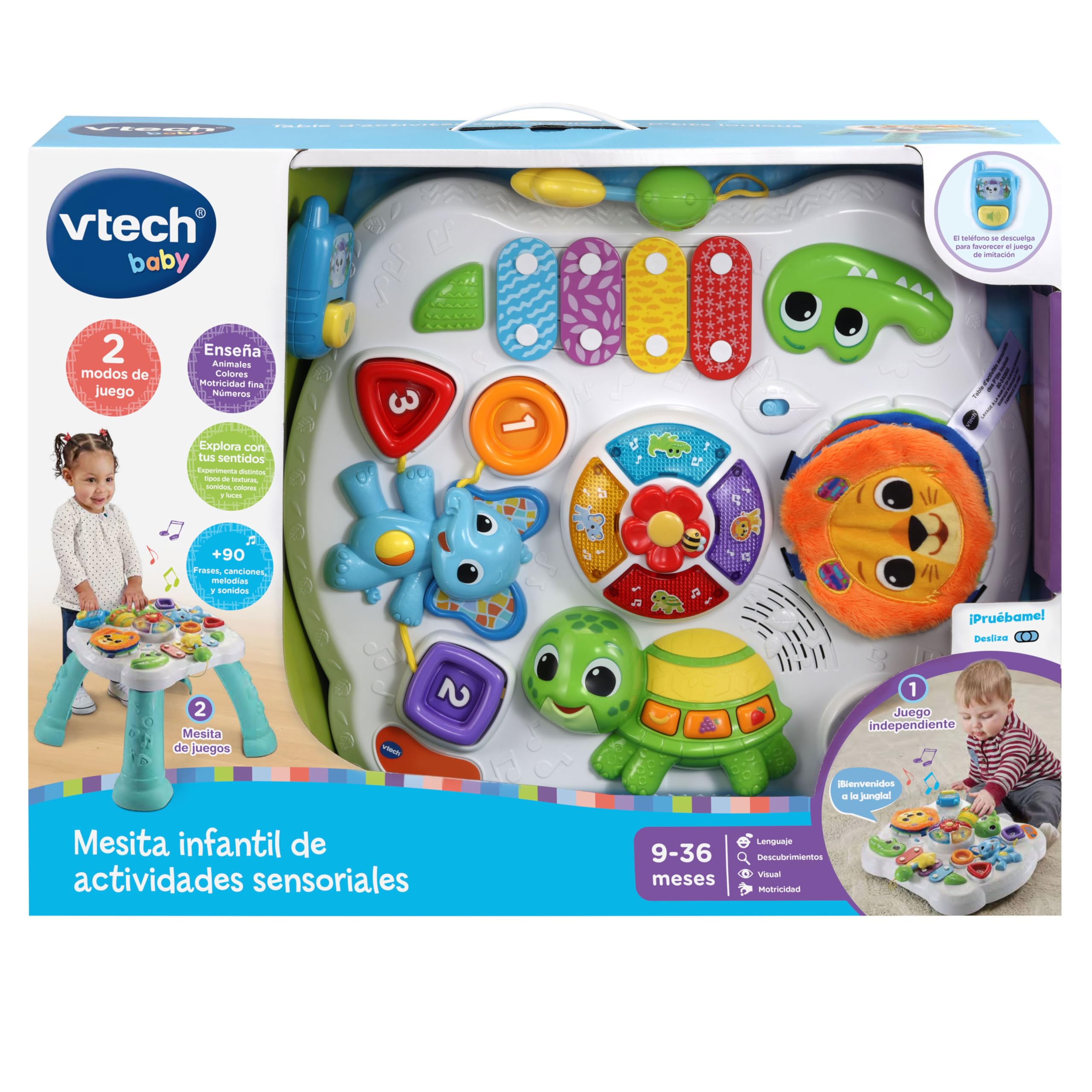 VTech Giocattoli 1-3 anni Tavolino per bambini tavolo attività musicale